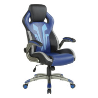 OSP Home Furnishings ICE25 Ice Knight Gaming Chair in Blue